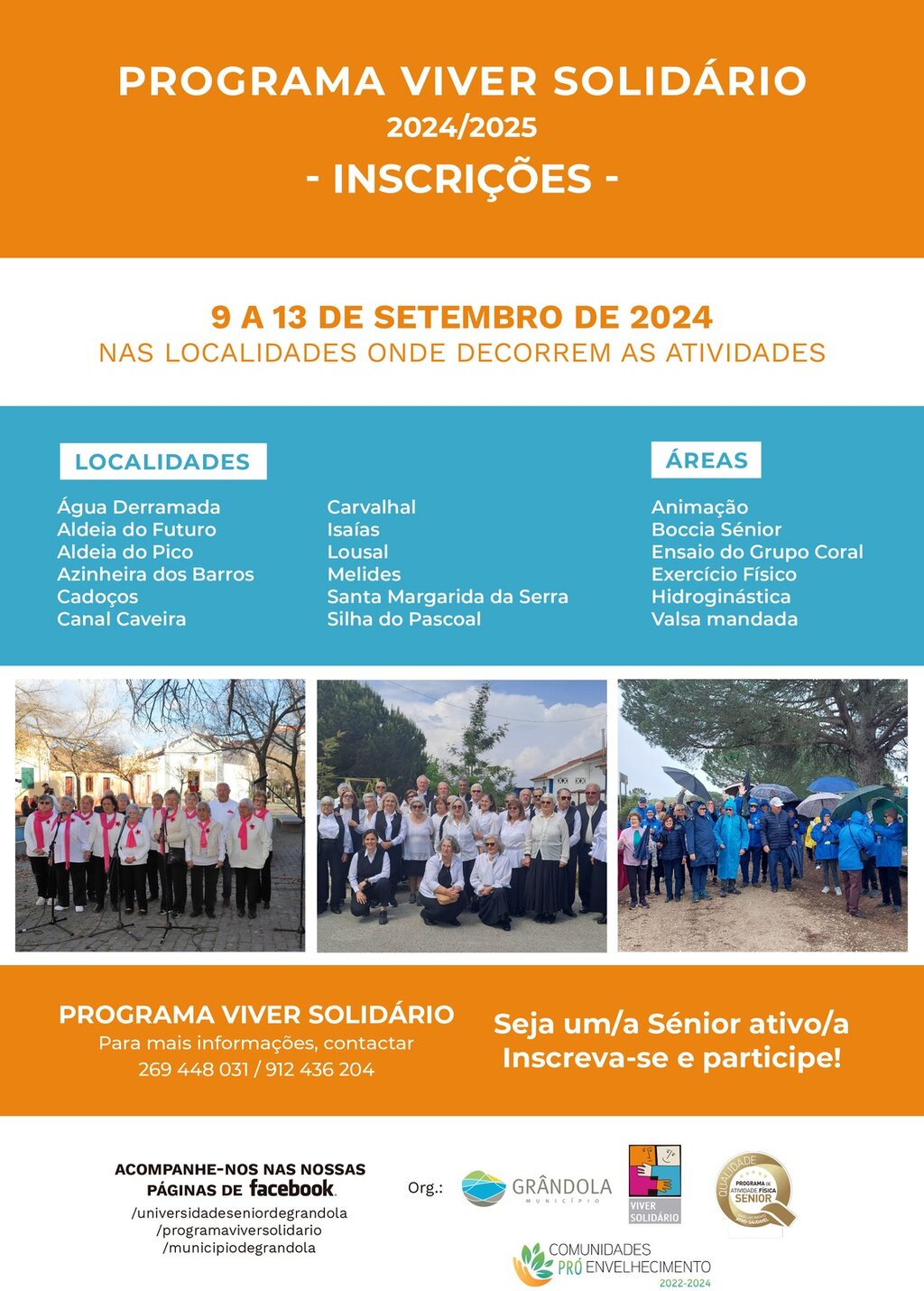 SÉNIOR | Programa Viver Solidário | Inscrições 2024 / 2025