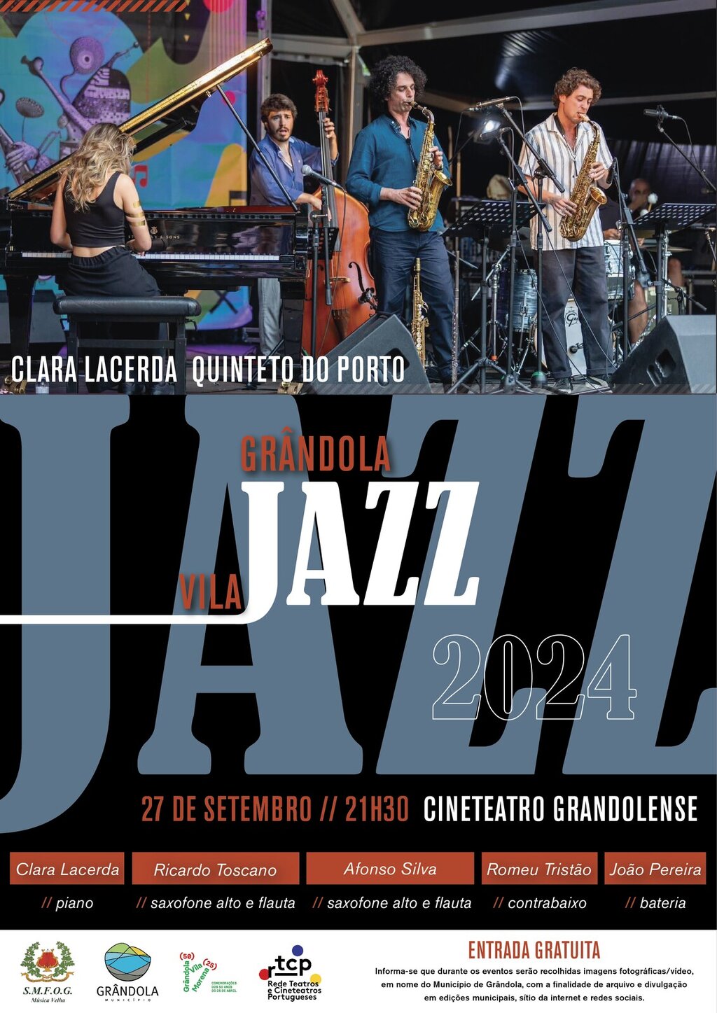 MÚSICA | Grândola, Vila Jazz | Clara Lacerda Quinteto do Porto