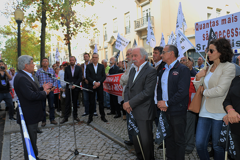     Grândola, Alcácer do Sal e Santiago do Cacém  manifestaram-se ontem em Lisboa para exigir rep...